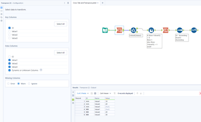 How to duplicate rows with only one column has value? - Alteryx