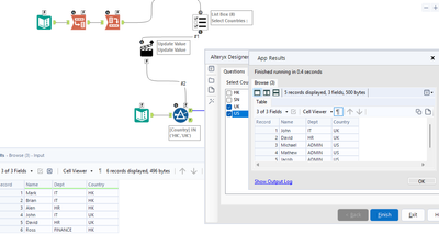 How to filter the data based on List Box Tool - Alteryx