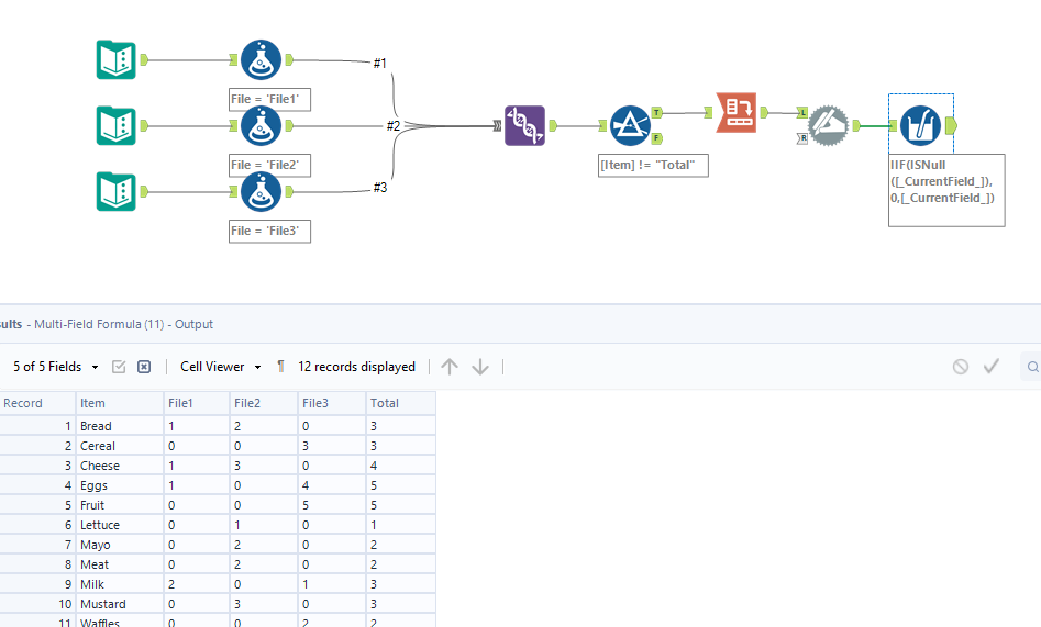 Using multiple join with inconsistent inputs - Alteryx