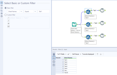 Input file Multiple Tabs- to run multiple processes - Alteryx