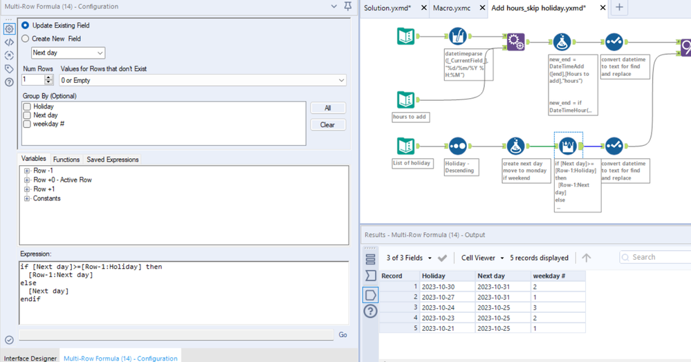 Remove specific hours and weekends (and holidays, if it's possible ...
