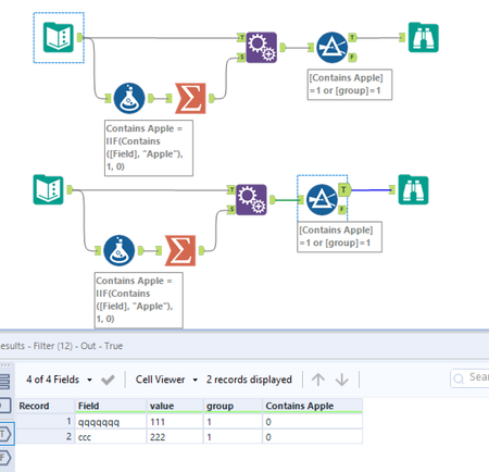 Filter the records based on condition - Alteryx
