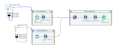 Union tool not showing data when kept inside a control container - Alteryx