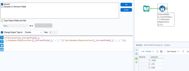 converting a Number field from V-String to Double and losing data - Alteryx