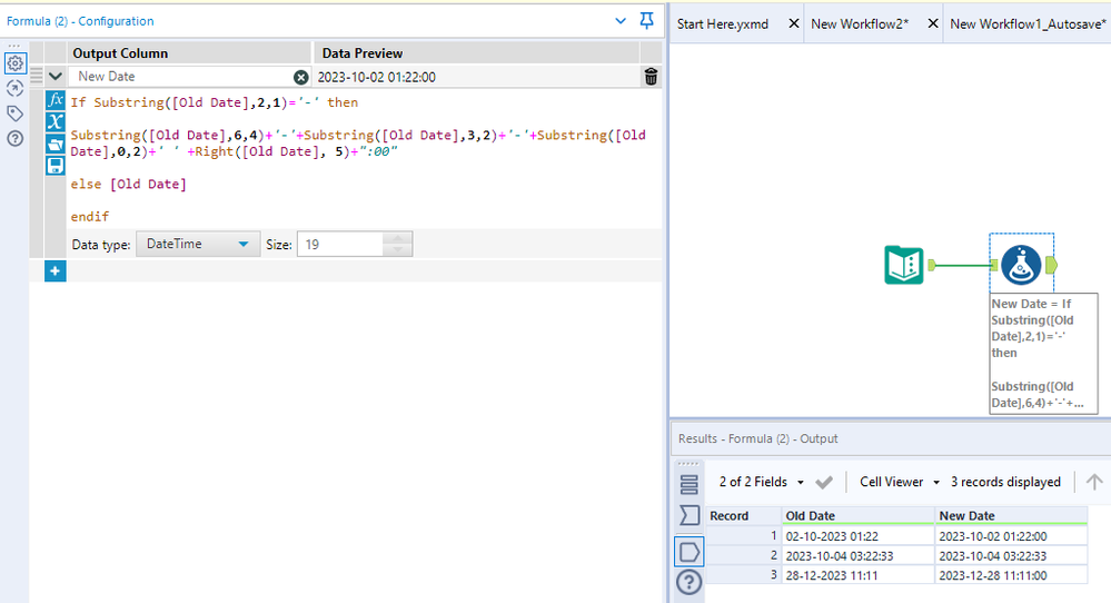 how to convert date & time in Months - Alteryx