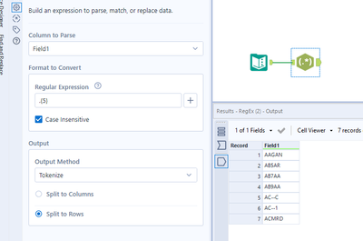 Split a string with an uncertain length into 5 characters per column ...
