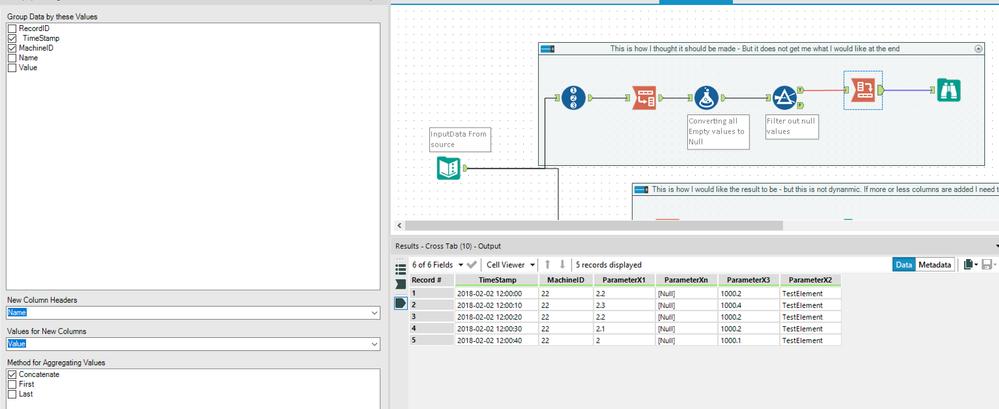 Transpose Data with dynamic column - Alteryx