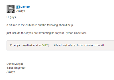 Alteryx with Python - Alteryx