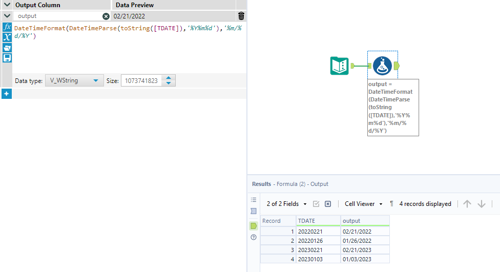 Change the string to Date format - Alteryx