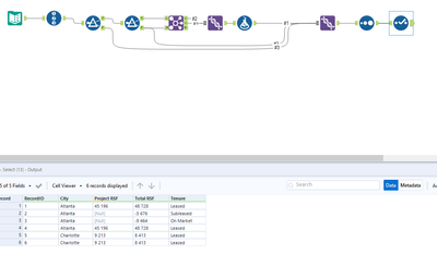 Replace value in one row with another based on condition - Alteryx