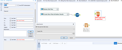 Dynamic Email Module Library Dynamic Email with Dynamic Files? - Alteryx