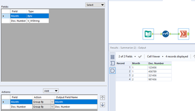 Remove duplicate within the same month - Alteryx