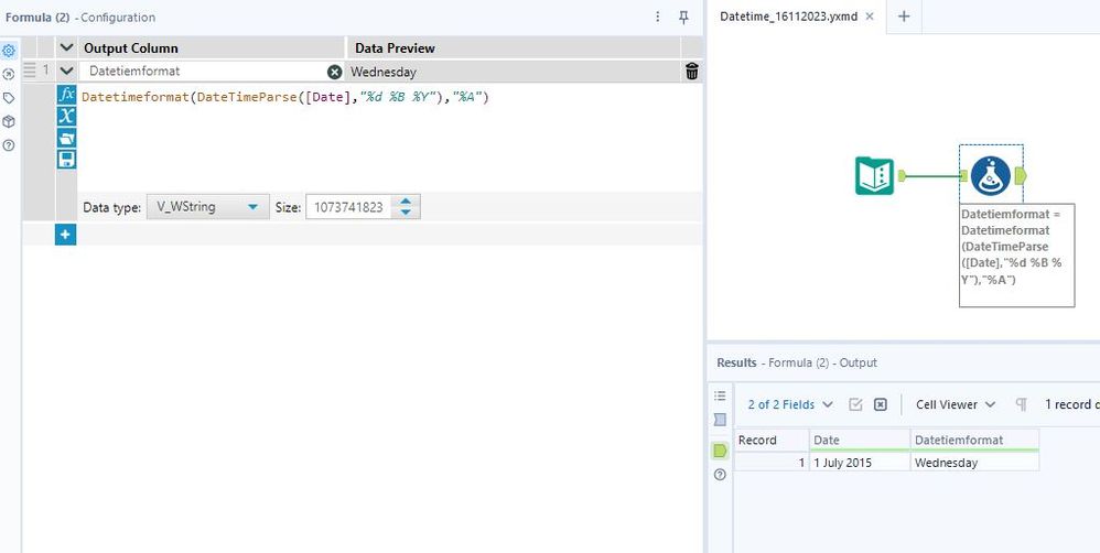Changing my string text to a date format - Alteryx