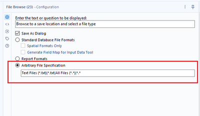 Using File Browse - Save as dialog to save a single file with multiple ...