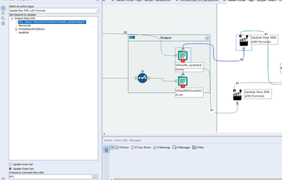 Use interface tool to select the location where the output file will be ...