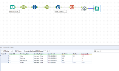 How to Split a CSV Out When New Record Starts on New Row - Alteryx