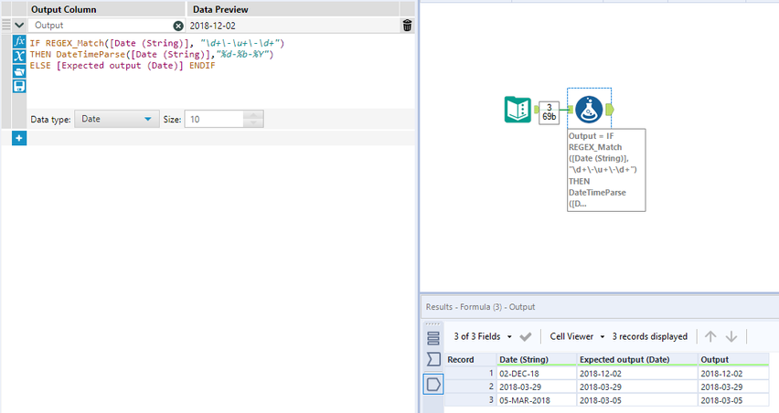 CONVERTING DATE FROM MULTIPLE FORMAT - Alteryx