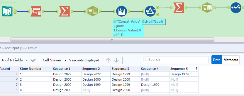Remove duplicate values within a row - Alteryx