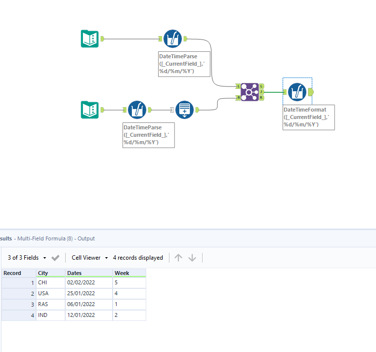 How to map the Dates column to date interval in alteryx - Alteryx