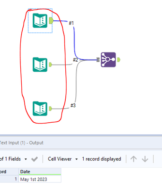 combine fields from multiple inputs and create a separate table - Alteryx