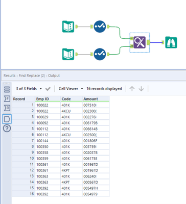 Find and Replace not replacing a part of field - Alteryx