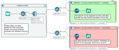 Produce messages (error, warning, message) in Control Containers only ...