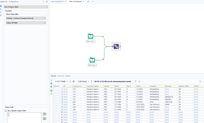 Merge Two Datasets into one - Alteryx