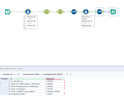 replace multiple strings in a string - Alteryx