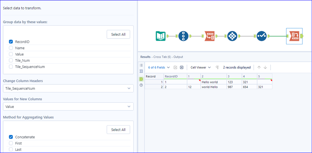 Dynamically change column headers based on position - Alteryx