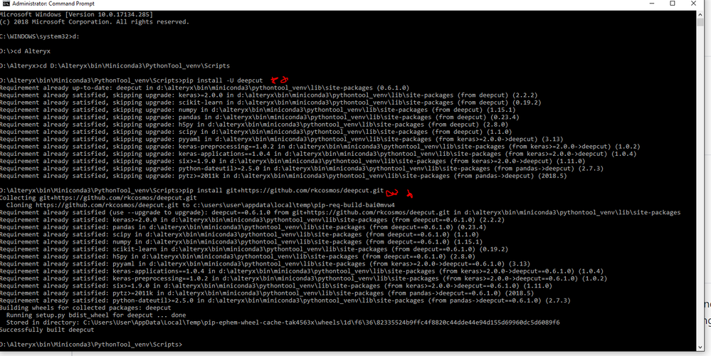 Python Tool : How to install additional package from github ? - Alteryx