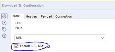 Passing Encoded Special Characters to Download Tool - Alteryx