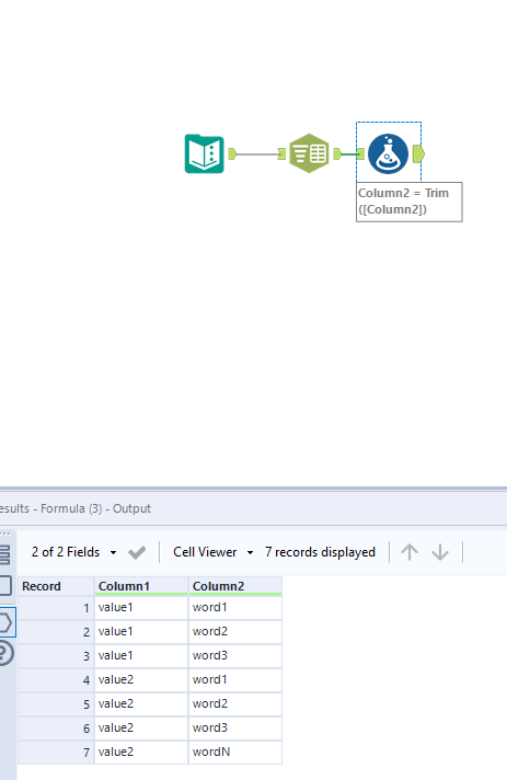 Split one column to "N" number of rows based on comma - Alteryx