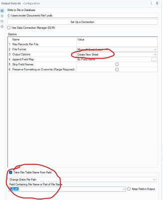 2 output from 1 workflow in 2 different sheet of same excel output ...