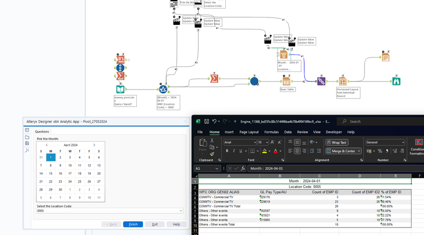 Formatted table same as Pivot - Alteryx