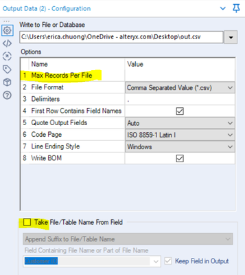 Split Rows into Columns - Alteryx