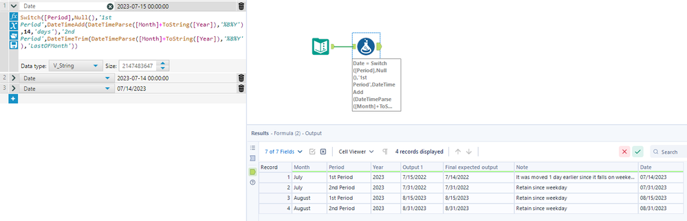 String from multiple fields to date format conversion - Alteryx