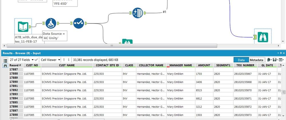 How to remove empty line in the data? - Alteryx