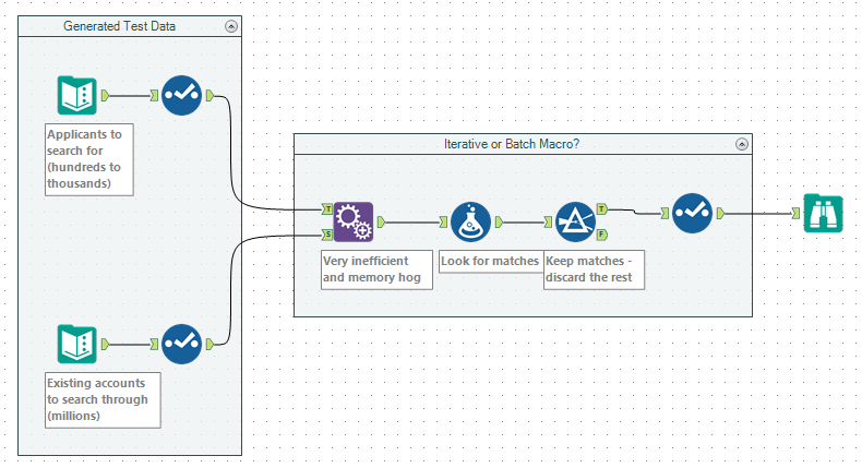 Efficient Way to Find Multi-Column Matches Between Two Recordsets - Alteryx