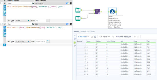 can't add numeric value to a set date to create new date column - Alteryx