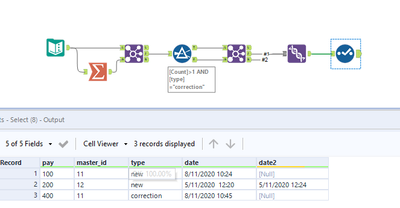 workflow to delete rows based on values - Alteryx