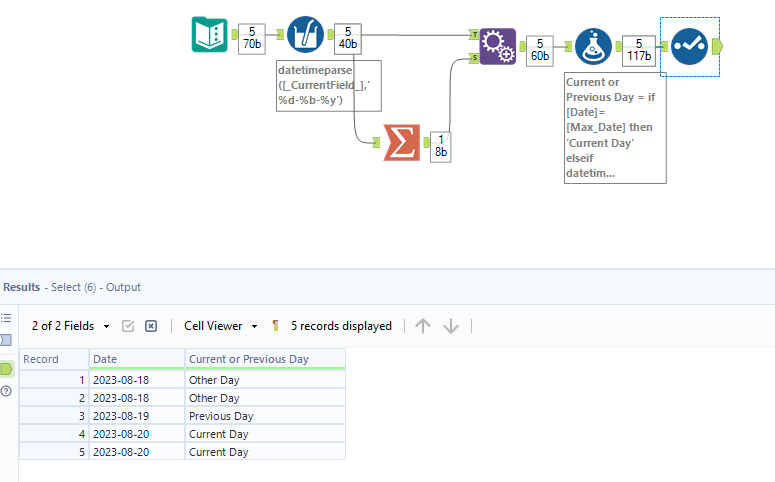Rows to column - Alteryx