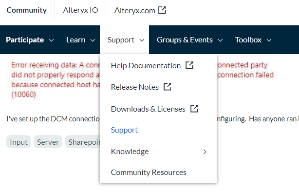 Sharepoint List and File input issues - Alteryx