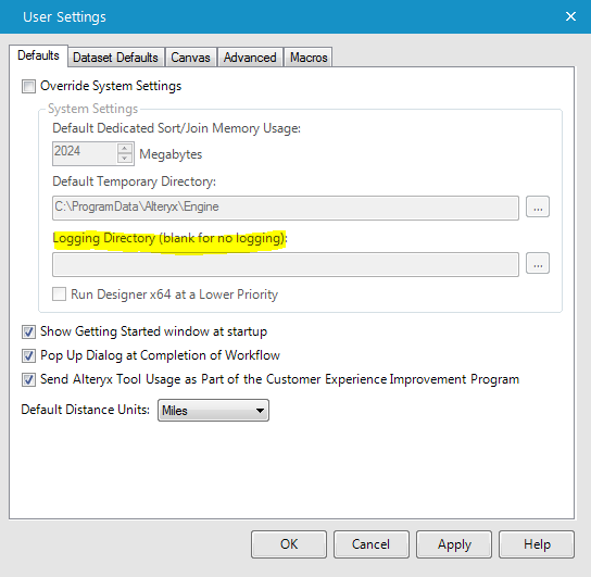 Error capturing and logging - Alteryx