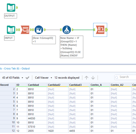 Move rows to columns - Alteryx