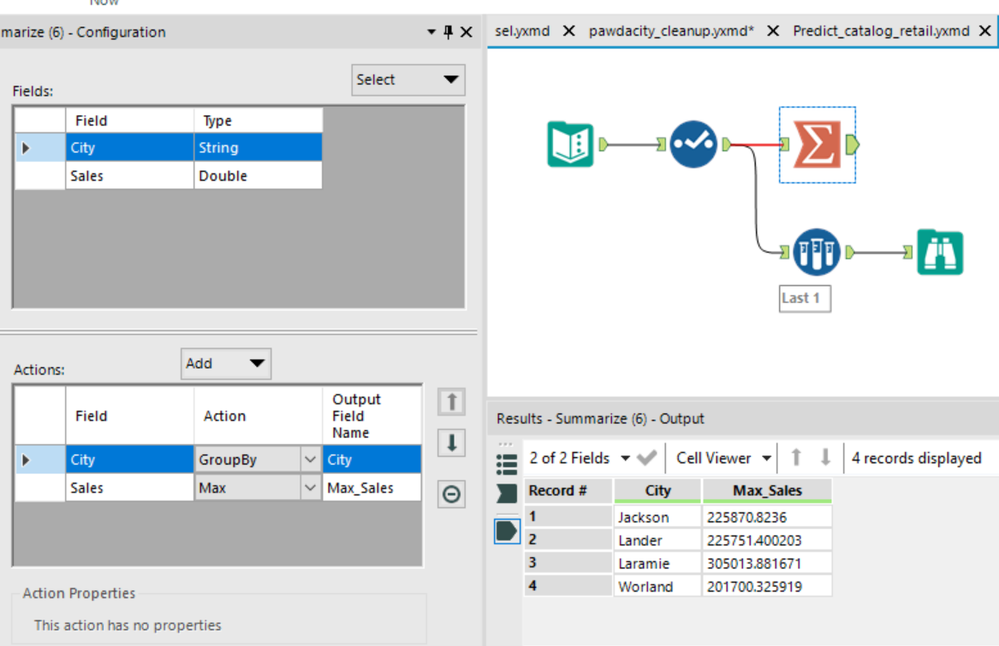 How to use Max() - Alteryx
