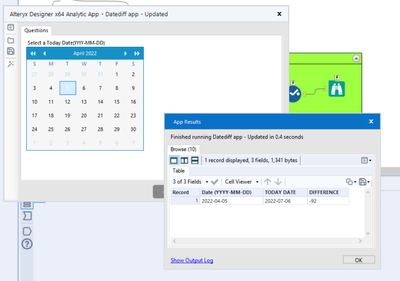 How a User can select a Date using the calendar in the Interface. - Alteryx