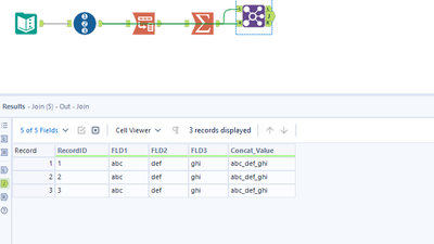 Creating new column from all available columns. - Alteryx