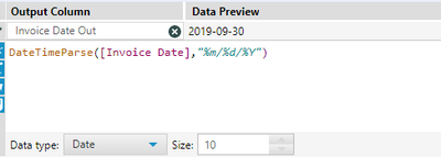Trying to debug string to date format %m/%d/%Y - Alteryx