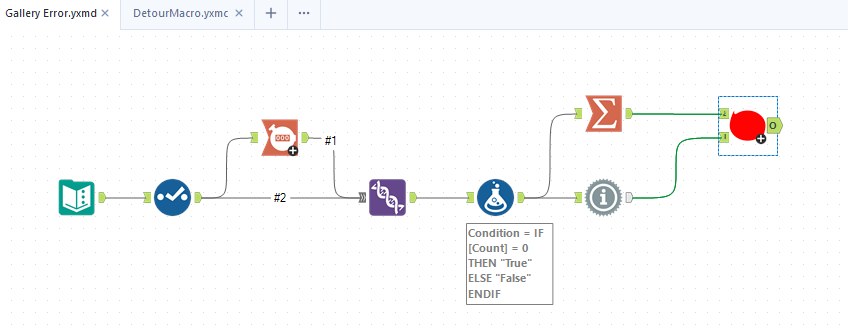 Enable Disable Container based on record - Alteryx