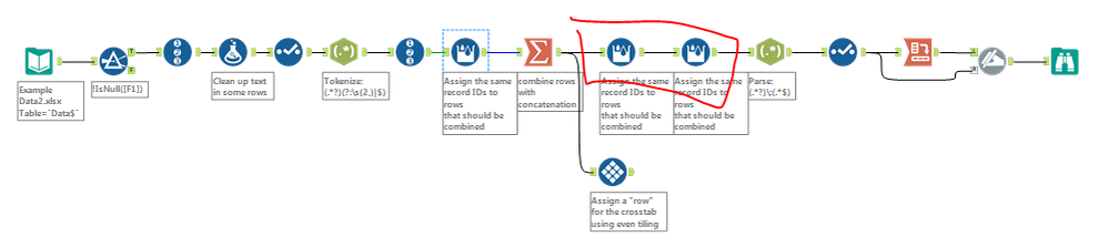Parsing Unstructured Data from rows and columns into columns - Alteryx